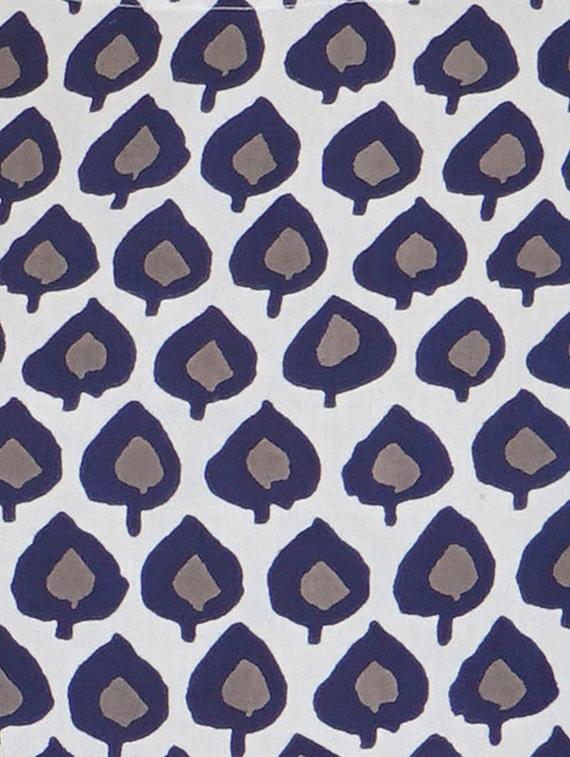Indigo a-line panel kurta - 15620842 - Zoom Image - 4