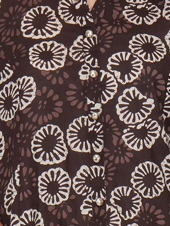 Printed slit straight kurta - 15620864 - Zoom Image - 4