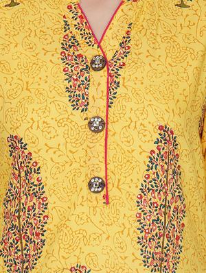 Printed straight kurta - 15620865 - Standard Image - 4