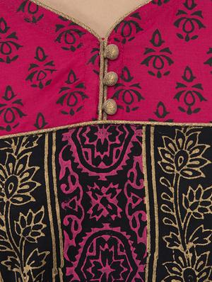 Block print straight kurta - 15621080 - Standard Image - 4