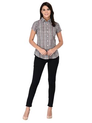 short sleeve checkered shirt - 15621189 - Standard Image - 4