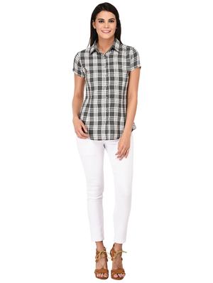 short sleeve checkered shirt - 15621190 - Standard Image - 4