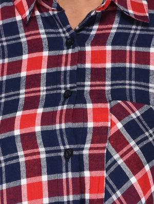 pocket patch checkered tunic - 15621194 - Standard Image - 4