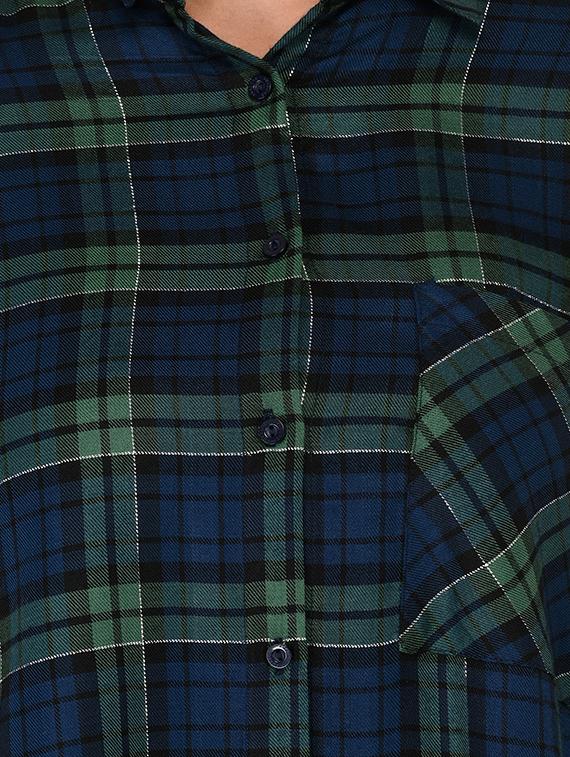pocket patch checkered tunic - 15621195 - Zoom Image - 4