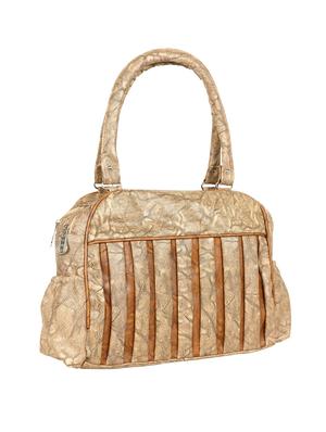 beige leatherette (pu) regular handbag - 15621284 - Standard Image - 4
