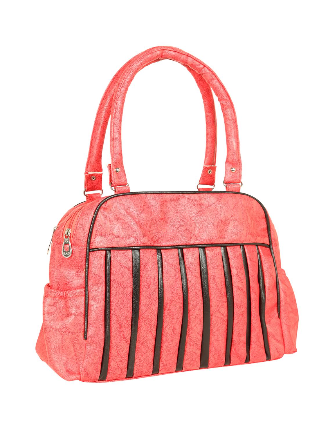 pink leatherette (pu) regular handbag - 15621289 - Zoom Image - 4
