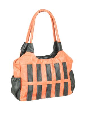 brown leatherette (pu) regular handbag - 15621296 - Standard Image - 4