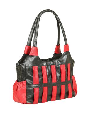 black leatherette (pu) regular handbag - 15621298 - Standard Image - 4