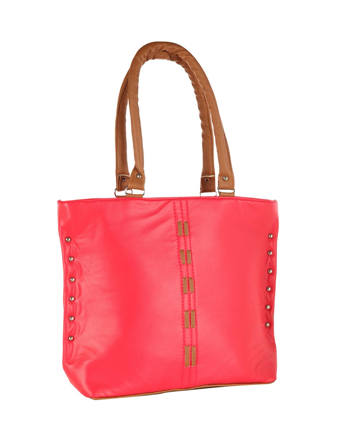 pink leatherette (pu) regular handbag - 15621318 - Zoom Image - 4