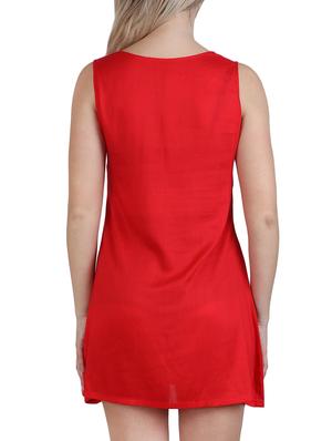 round neck a-line dress - 15621343 - Standard Image - 4