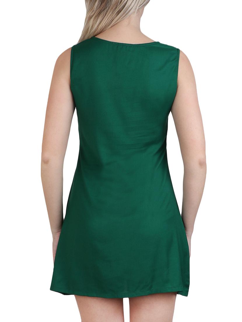 round neck a-line dress - 15621346 - Zoom Image - 4