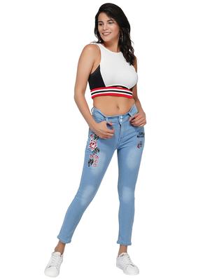 embroidered detail stone washjeans - 15621471 - Standard Image - 4