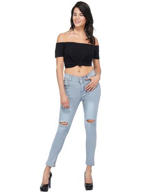 knee slash stone wash jeans - 15621482 - Standard Image - 4