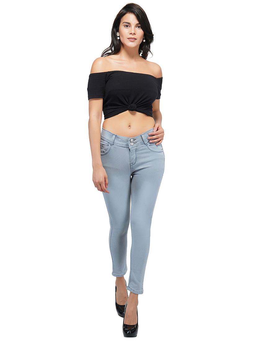 mid rise ankle length jeans - 15621484 - Zoom Image - 4