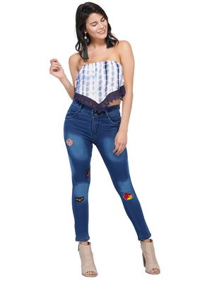 graphic patch stone washed jeans - 15621497 - Standard Image - 4