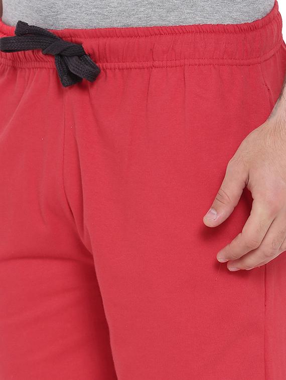 red cotton shorts - 15621601 - Zoom Image - 4