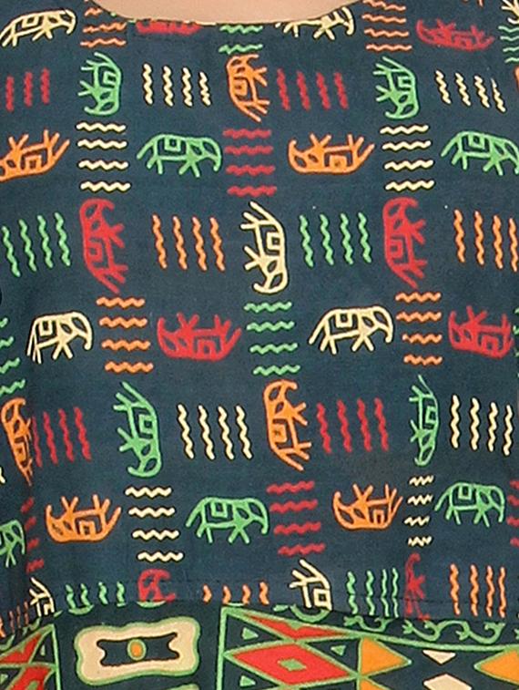 Printed a-line dress - 15621607 - Zoom Image - 4