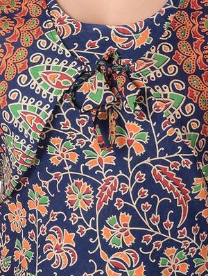 Foil print a-line dress - 15621610 - Standard Image - 4