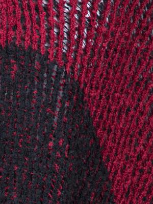 color block fringe detail poncho - 15621667 - Standard Image - 4