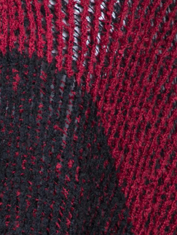 color block fringe detail poncho - 15621667 - Zoom Image - 4