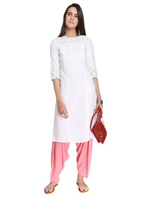 Straight pintucks kurta - 15621811 - Standard Image - 4