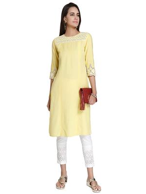 Straight pintucks kurta - 15621812 - Standard Image - 4
