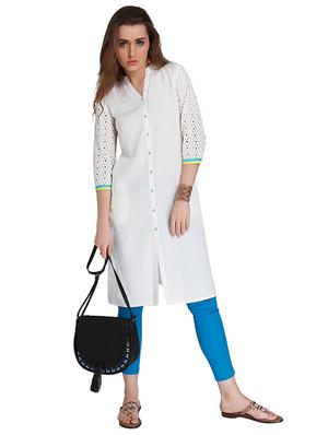 Straight block print kurta - 15621813 - Standard Image - 4