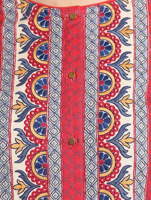 Straight printed kurta - 15621814 - Standard Image - 4
