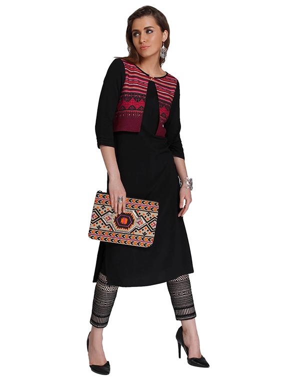 Straight printed kurta - 15621818 - Zoom Image - 4