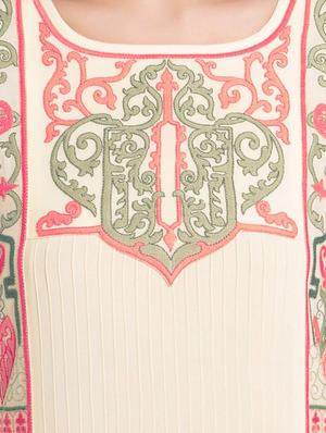 Straight embroidered pintucks kurta - 15621826 - Standard Image - 4