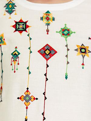 Straight embroidered kurta - 15621831 - Standard Image - 4