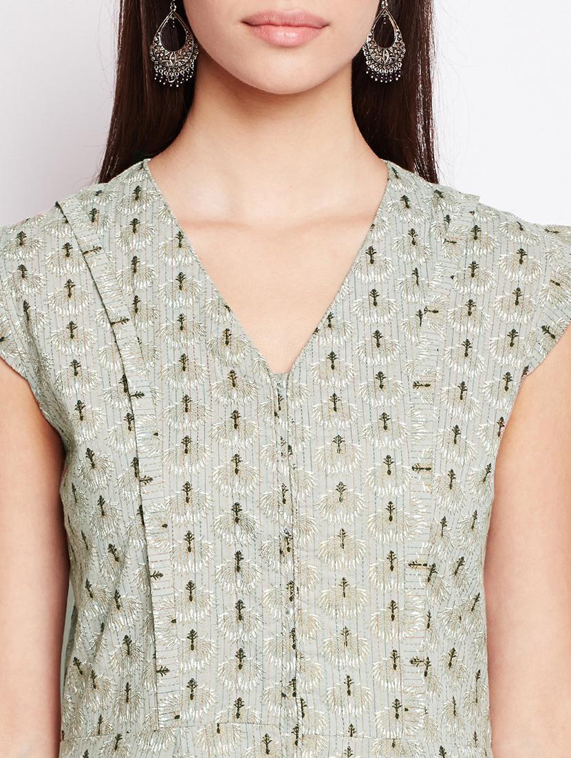 Snow Asymmetric printed kurta - 15622369 - Zoom Image - 4