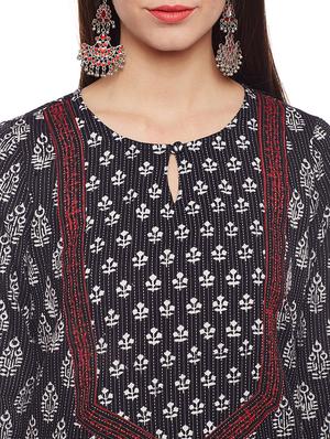 Printed straight kurta - 15622373 - Standard Image - 4