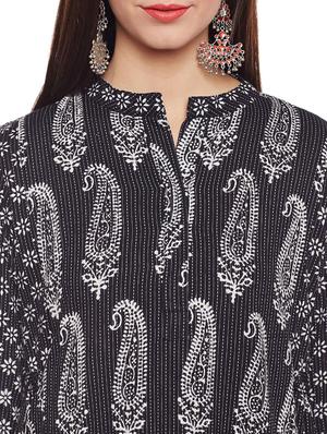 A-line paisley printed kurta - 15622374 - Standard Image - 4