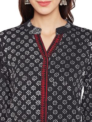 Straight printed kurta - 15622377 - Standard Image - 4