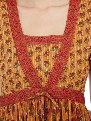 Flared printed kurta - 15622399 - Standard Image - 4