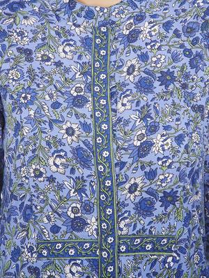 A-line printed kurta - 15622401 - Standard Image - 4