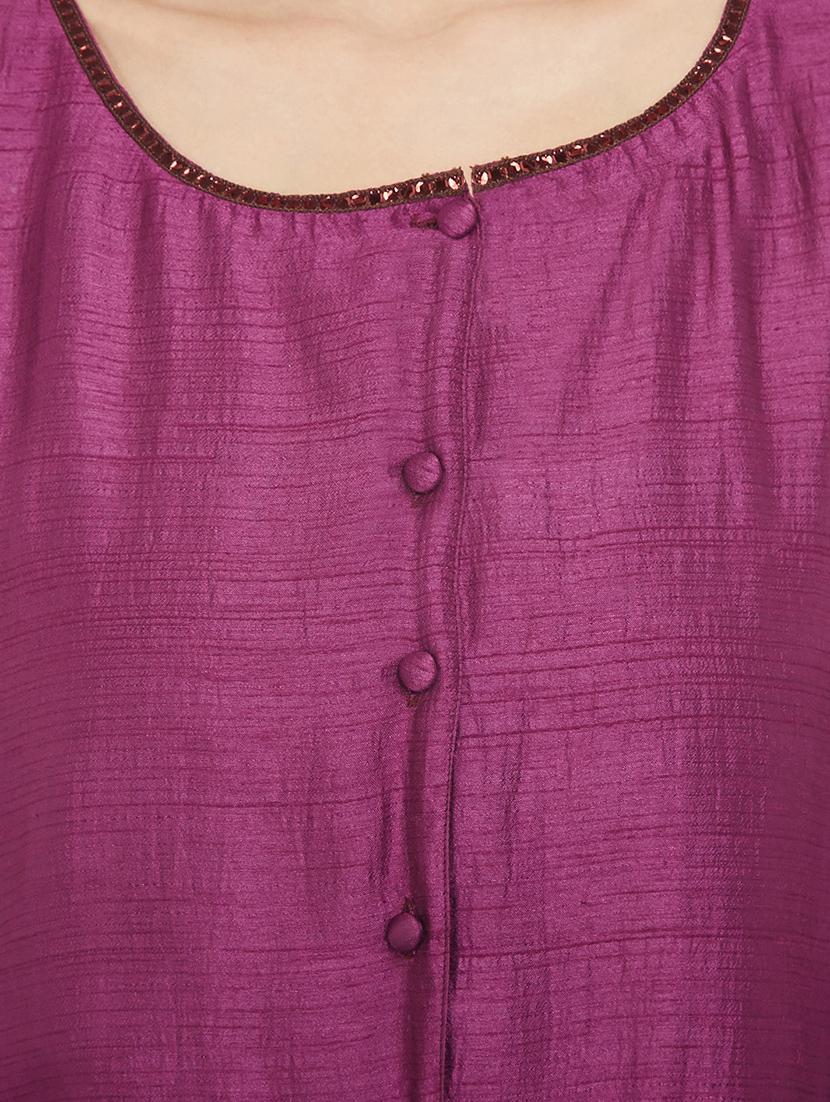 Flared bell sleeves kurta - 15622406 - Zoom Image - 4