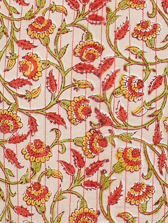 Straight printed piping kurta - 15622409 - Zoom Image - 4