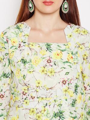 A-line floral print kurta - 15622417 - Standard Image - 4