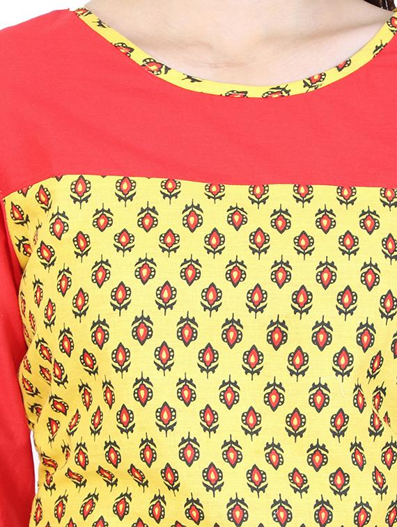 Printed straight kurta - 15622646 - Zoom Image - 4