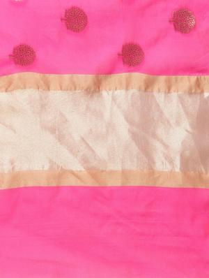 conversational zari motif banarasi saree with blouse - 15622859 - Standard Image - 4