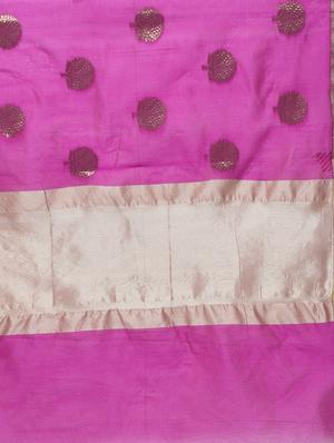 conversational zari motif banarasi saree with blouse - 15622861 - Standard Image - 4