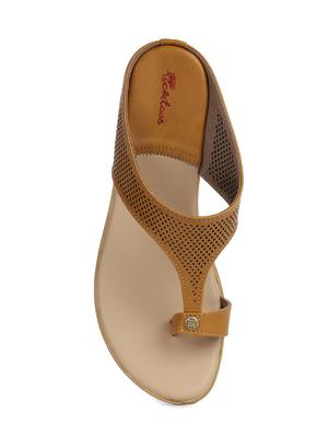 tan one toe wedges - 15623449 - Standard Image - 4