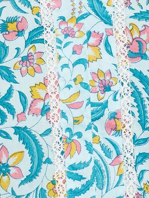 Printed kurta with palazzo set - 15623538 - Standard Image - 4