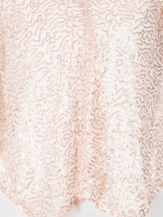 sequined mesh overlay top - 15623868 - Zoom Image - 4
