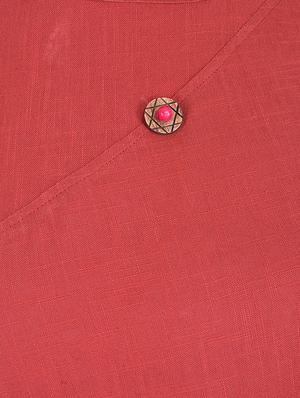 A-line solid kurta - 15624790 - Standard Image - 4