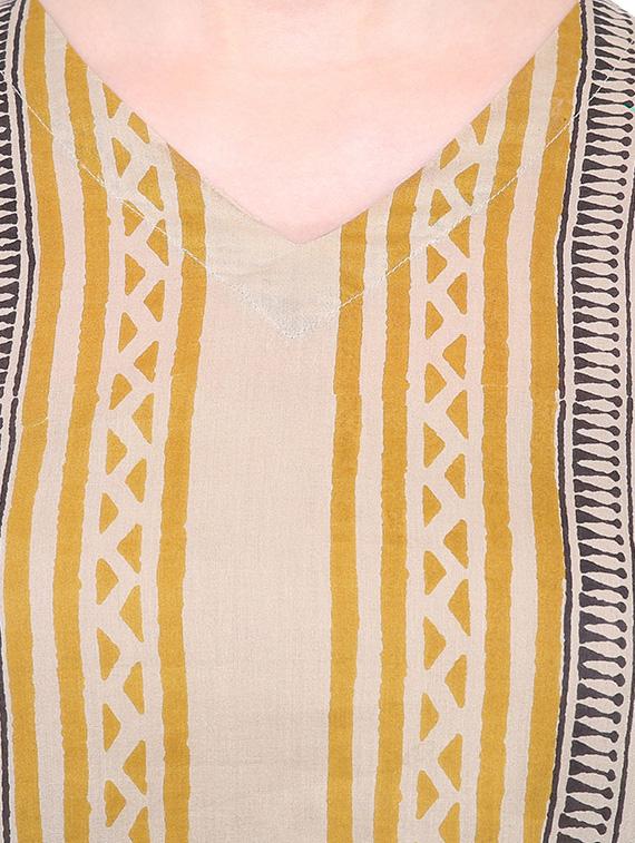 A-line printed kurta - 15625058 - Zoom Image - 4