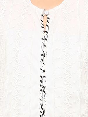 Piping straight kurta - 15625064 - Standard Image - 4