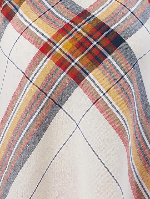 A-line checkered kurta - 15625337 - Zoom Image - 4